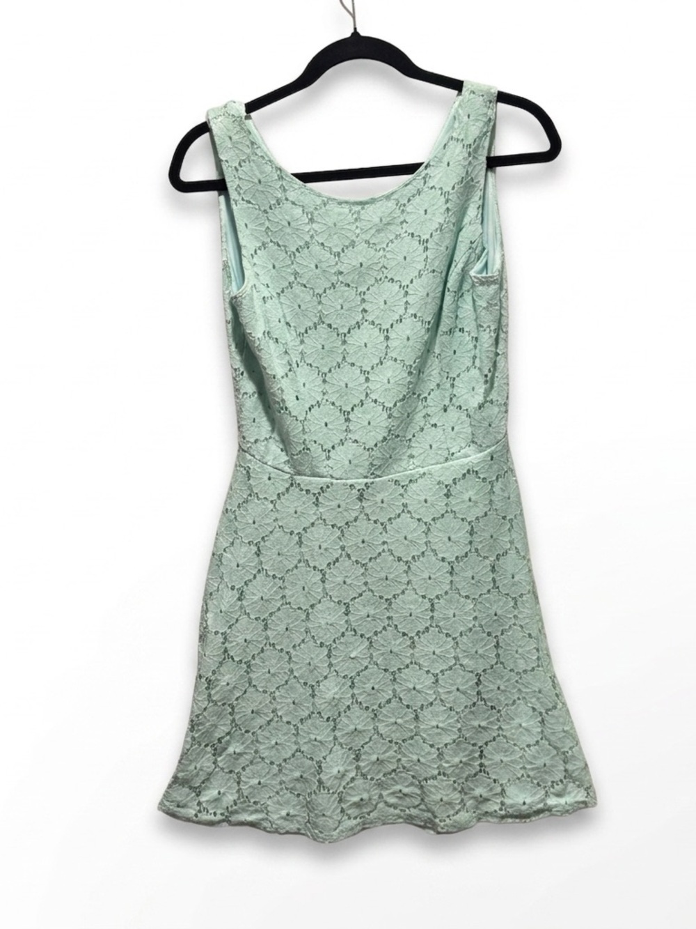 Speechless Mint Green Lace Mini Dress